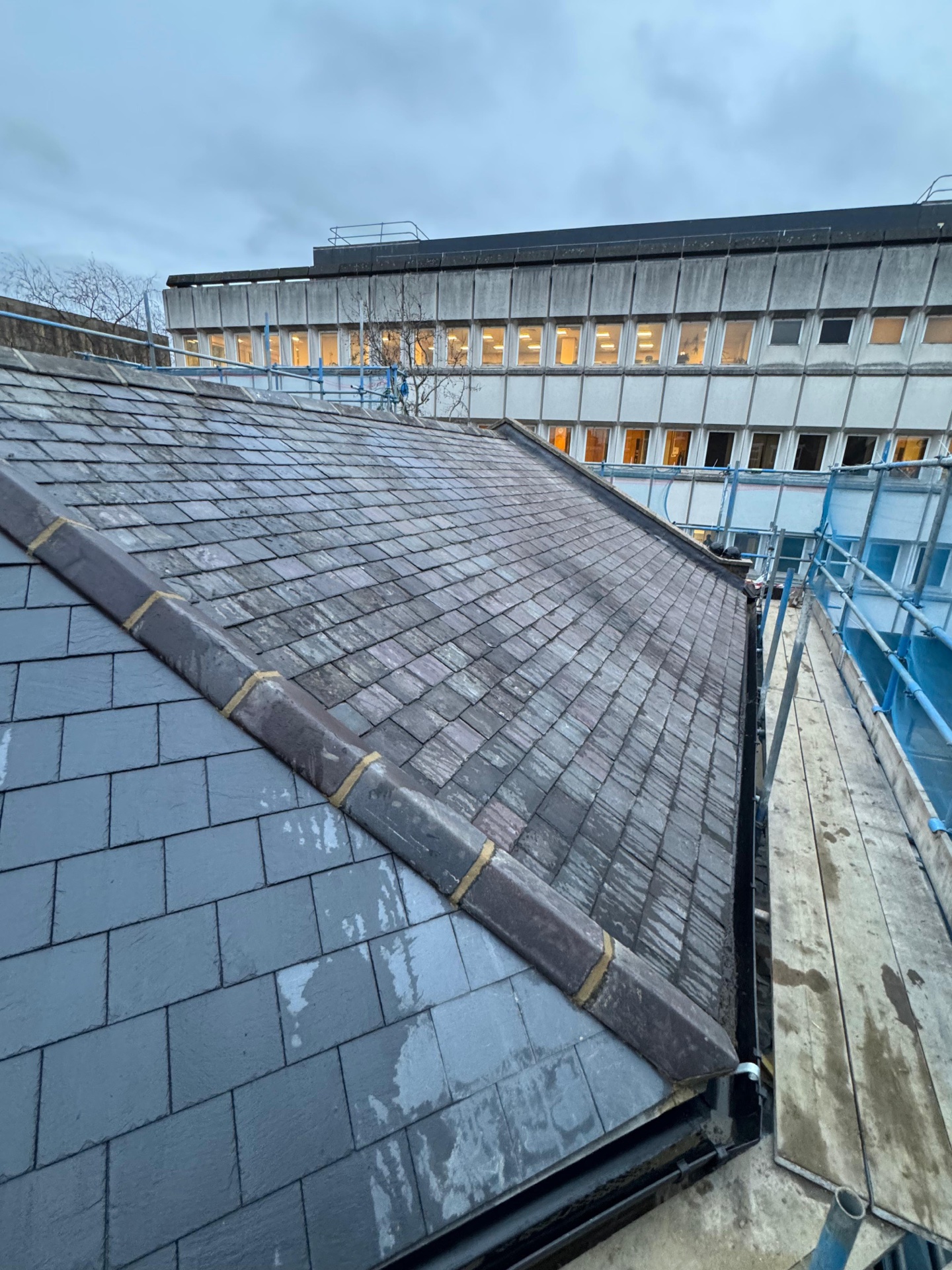 London slate finished terrace