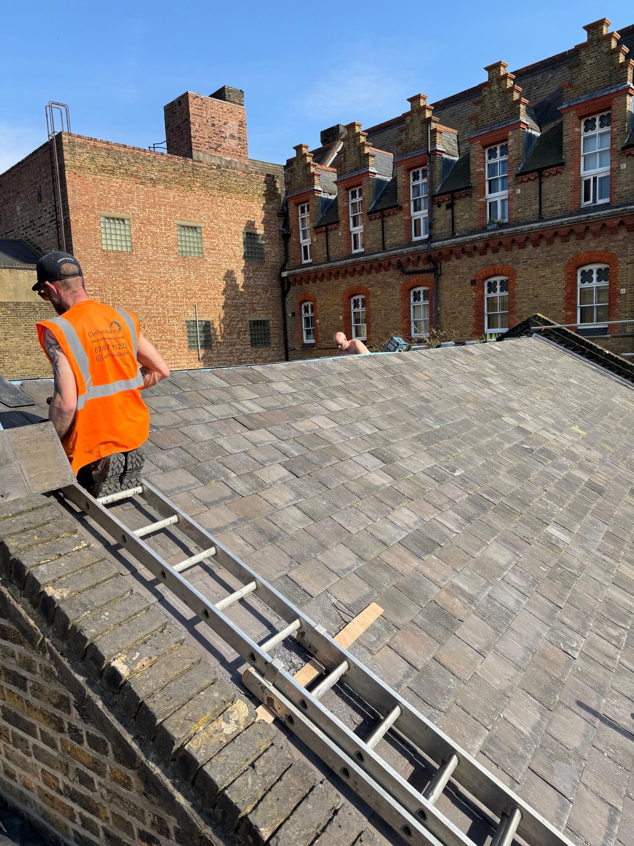 North London church roof work