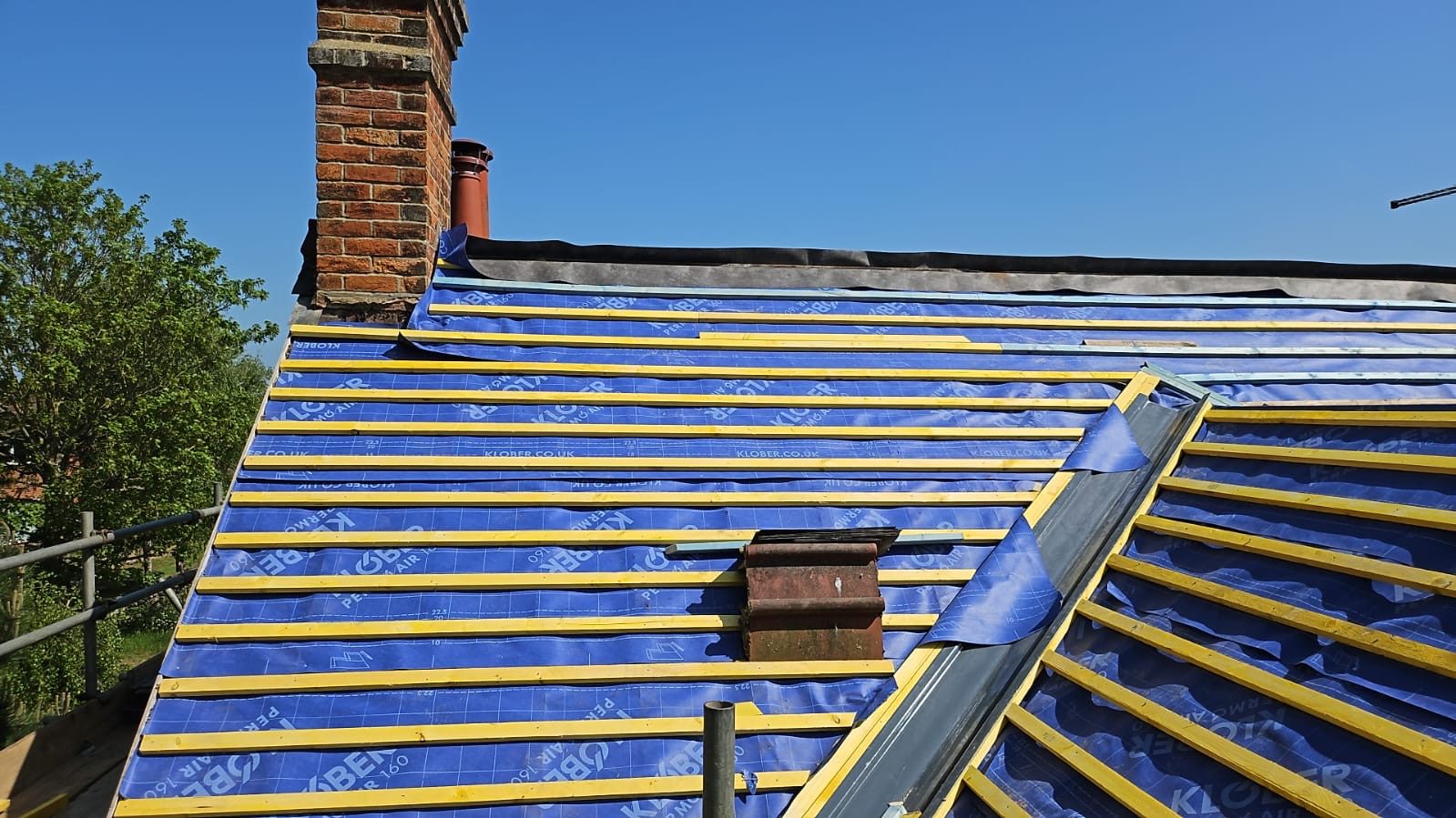 New treated battens over the breathable membrane